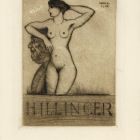 Ex-libris (bookplate) - (Oszkár) Hillinger