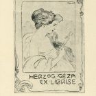 Ex-libris (bookplate) - Géza Herzog