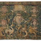 Tapestry - with the arms of Margaret of Austria, I.