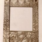 Exhibition photograph - János Vaszary  - Ferenc  Riha :Mirror frame, Christmas Exhibition of The Association of Applied Arts 1899