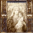 Exhibition photograph - "Madonna" entitled glass mosaic, Christmas Exhibition of the Association of Applied Arts 1903