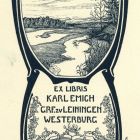 Ex-libris (bookplate) - Karl Emich Count of Leiningen-Westerburg