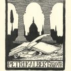 Ex-libris (bookplate) - Book of Albert Petrik