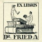 Ex-libris (bookplate) - Dr. A. Fried