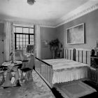 Exhibition photograph - bedroom furniture worked by Jenő Mérő, Christmas Exhibition of The Association of Applied Arts 1909