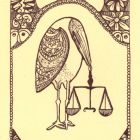 Ex-libris (bookplate) - The book of Ernő Huppert