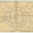 Plan - Museum of Applied Arts - slab ceiling of the first floor banqueting hall of the Üllői street wing