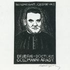 Ex-libris (bookplate) - doctoris Colomanni Arady-In memoriam Josephi Vass