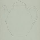 Plan - porcelain tea or coffee pot