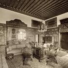 Interior photograph - the study of the Pálffy Castle in Bojnice with 17th century Turkish wall cladding