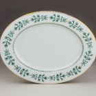 Oval dish - With dianthus (carnation) pattern