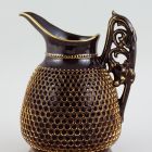Ornamental jug - With double-walled 'honeycomb' gridwork