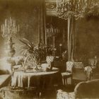 Interior photograph - red salon in the Csekonics Palace (Kecskeméti str. 10.)