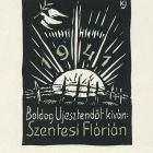 Occasional graphics - New Year's greeting: Flórián Szentesi wishes you a Happy New Year