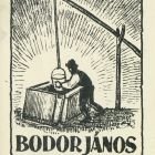 Ex-libris (bookplate) - János Bodor