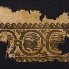 Fabric fragment - Tapestry band of animals