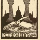 Ex-libris (bookplate) - Book of Albert Petrik