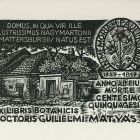 Ex-libris (bookplate) - Botanicis doctoris Guilielmi Mátyás