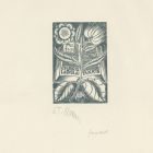 Ex-libris (bookplate) - Ladislai Takáts