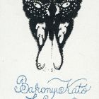 Ex-libris (bookplate) - The book of Kató Bakonyi