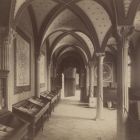 Exhibition photograph - the 15th century library, in the  "lanceted" building of the Millennial Exhibition (XIV.room)
