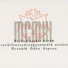 Occasional graphics - New Year's greeting: Ödön Horváth wishes you Happy New Year, Sopron