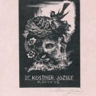 Ex-libris (bookplate) - Book of Dr. József Köstner