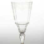 Footed wine glass