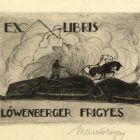 Ex-libris (bookplate) - Frigyes Löwenberger