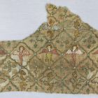 Embrodiery (fragment) - with griffins and harpy figures