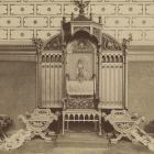 Exhibition photograph - throne platform in the building of the historic main group of the Millennial Exhibition