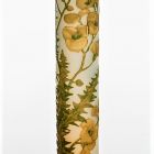 Vase - With prickly-leafed flowering branch