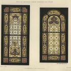 Design sheet - design for the windows of the ceremonial hall in the town hall of Kecskemét