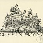 Ex-libris (bookplate) - Book of Tini Boros