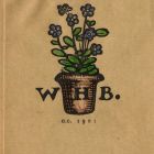 Ex-libris (bookplate) - W. H. B.