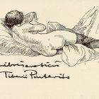 Ex-libris (bookplate) - Eroticis Tiberii Pinterits