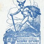 Ex-libris (bookplate) - Book of István Király of Sepsiszentgyörgy