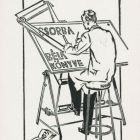 Ex-libris (bookplate) - Book of Béla Csorba