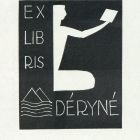 Ex-libris (bookplate) - Mrs. Déry