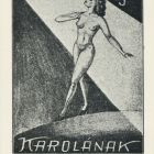 Ex-libris (bookplate) - To Karola