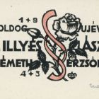 Occasional graphics - New Year's greeting: Happy New Year 1943 Dr. László Illyés Erzsóka Németh