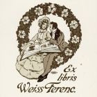 Ex-libris (bookplate) - Ferenc Weiss