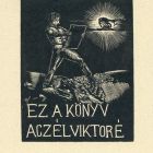 Ex-libris (bookplate) - This book belongs to Viktor Aczél