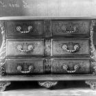 Interior photograph - Baroque commode in the grand salon in the Batthyány Palace (Teréz boulevard 13.)