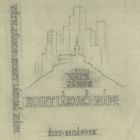 Plan - book binding for the work "Szent László népe" (The people of St. Ladislaus) by János Váth