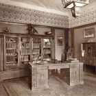 Exhibition photograph - drawing room furniture designed by Béla Vass, Exhibition of Interior Design 1912
