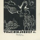 Ex-libris (bookplate) - Dr. József Tomcsik