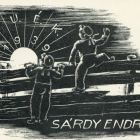 Occasional graphics - New Year's greeting: Happy New Year 1939 Endre Sárdy