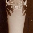 Photograph - Vase with two ears, painted decoration, stylized butterfly
