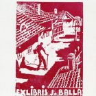Ex-libris (bookplate) - J. Balla
